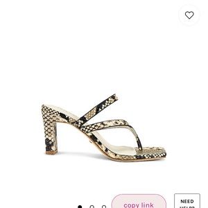 Brand new snake skin cute heels worn once for pictures!